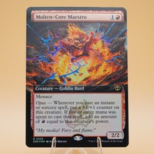 Molten-Core Maestro | 335 | Foil | Ext-Art Rare | Secrets of Strixhaven | MTG