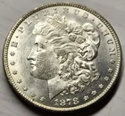 1878 PHILADELPHIA  MORGAN SILVER DOLLAR COIN UNCIRCULATED 7 OVER 8 FEATHERS
