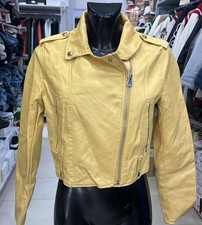 Bershka Giacca In pelle Donna Giallo TgL AD125