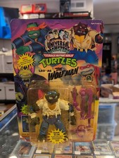 Playmates 1993 TMNT Universal Monster Leo As The Wolfman UNPUNCHED MOC NEW MINT