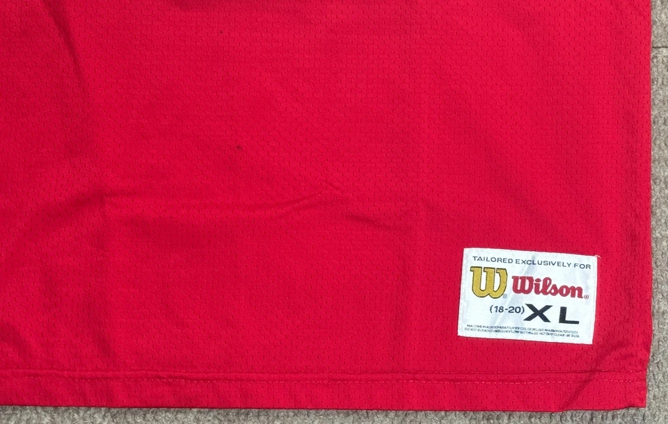 Camiseta de fútbol americano Wilson de colección NFL Kansas City Chiefs #80 Len Dawson talla juvenil XL Foto 4 de 4