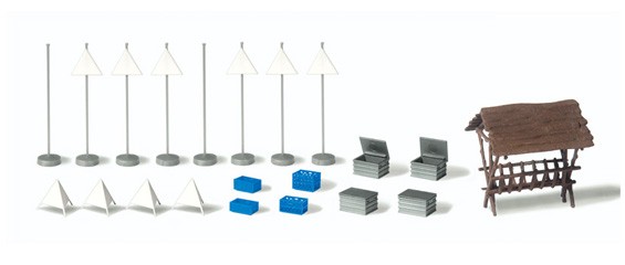 Accessoires de chasse Preiser 17320 décor train miniature HO 1:87