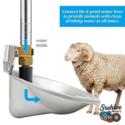 1* Automatic Goat Sheep Water Bowl Dog Feeding Sink Animal Water Dispenser