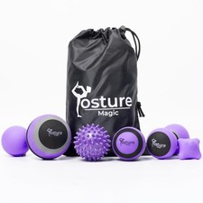 Massage Ball Kit for Myofascial Trigger Point Release Deep Tissue Massage -...