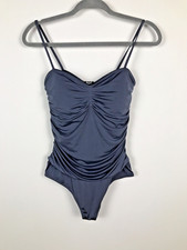 Express Women's NWT Body Contour Bodysuit Blue Medium