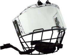 S920 Senior Full Hockey Helmet Cage & Shield Clear Certified Anti-Fog/Anti-Sc...