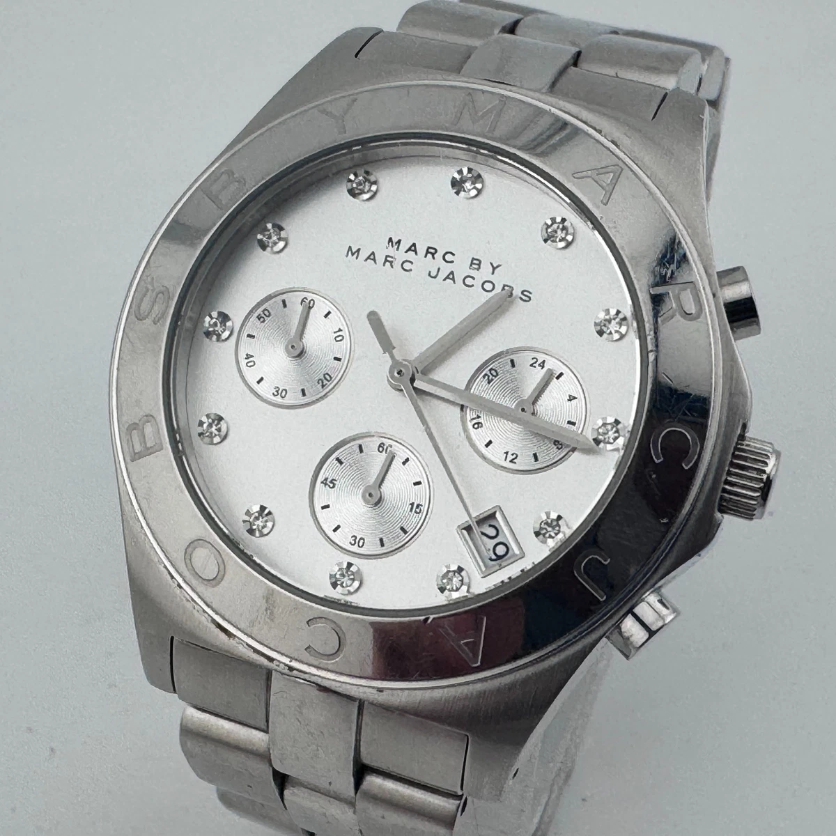 Marc by Marc Jacobs Quartz Watch MBM8502 Silver Steel Leather Analog Marc By Marc Jacobs – Kiwi Watches main image 2