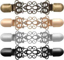4-Pack Vintage Waist Cincher Clips for Dresses, Sweaters, and Cardigans