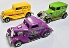 HOT WHEELS BLACKWALL 32 FORD DELIVERY VAN COUPE LOT OF 3 VINTAGE