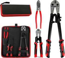 PROWIN 3pc Bolt Cutter Set Heavy Duty 8" 14" Wire Rope Cutter Case