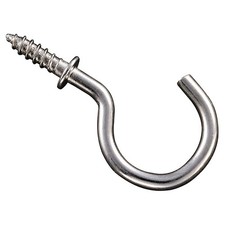 National Hardware N119-730 Cup Hook, Steel, Nickel National Hardware N119-730 Cup Hook, Steel, Nickel - Image 1
