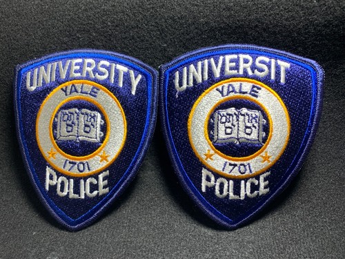 Lot Of 2 Vintage Yale University Police Patches