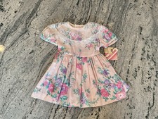 Vintage NWT NOS Sweet Treats Floral Lace Collar Dress 2T 2