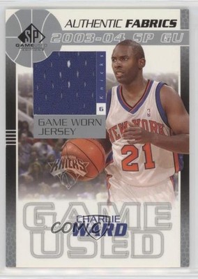 2003-04 SP Game Used Edition Authentic Fabrics Charlie Ward #WA-J 0q0