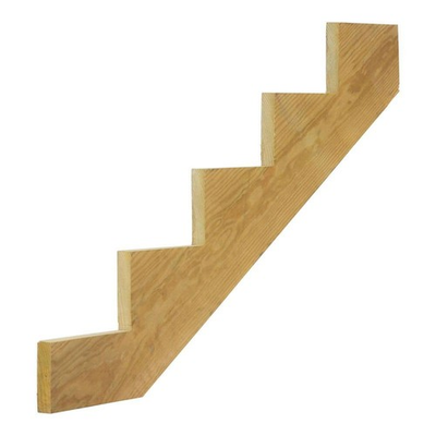 #ad #ad 5 Step Ground Contact Pressure Treated Pine Stair Stringer $47.76