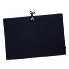 Magnetic Golf Towel, Microfiber Waffle Design with Clip - Industrial Black