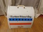 Vintage Mattel Barbie Doll Friend Ship United Airlines Carrying Case Playset