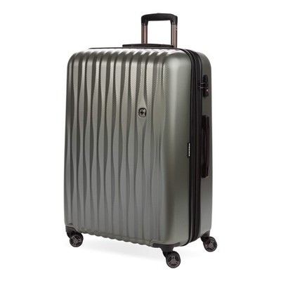 SwissGear 7272 Energie Expandable Hardside Checked-Large 27-Inch, Gunmetal