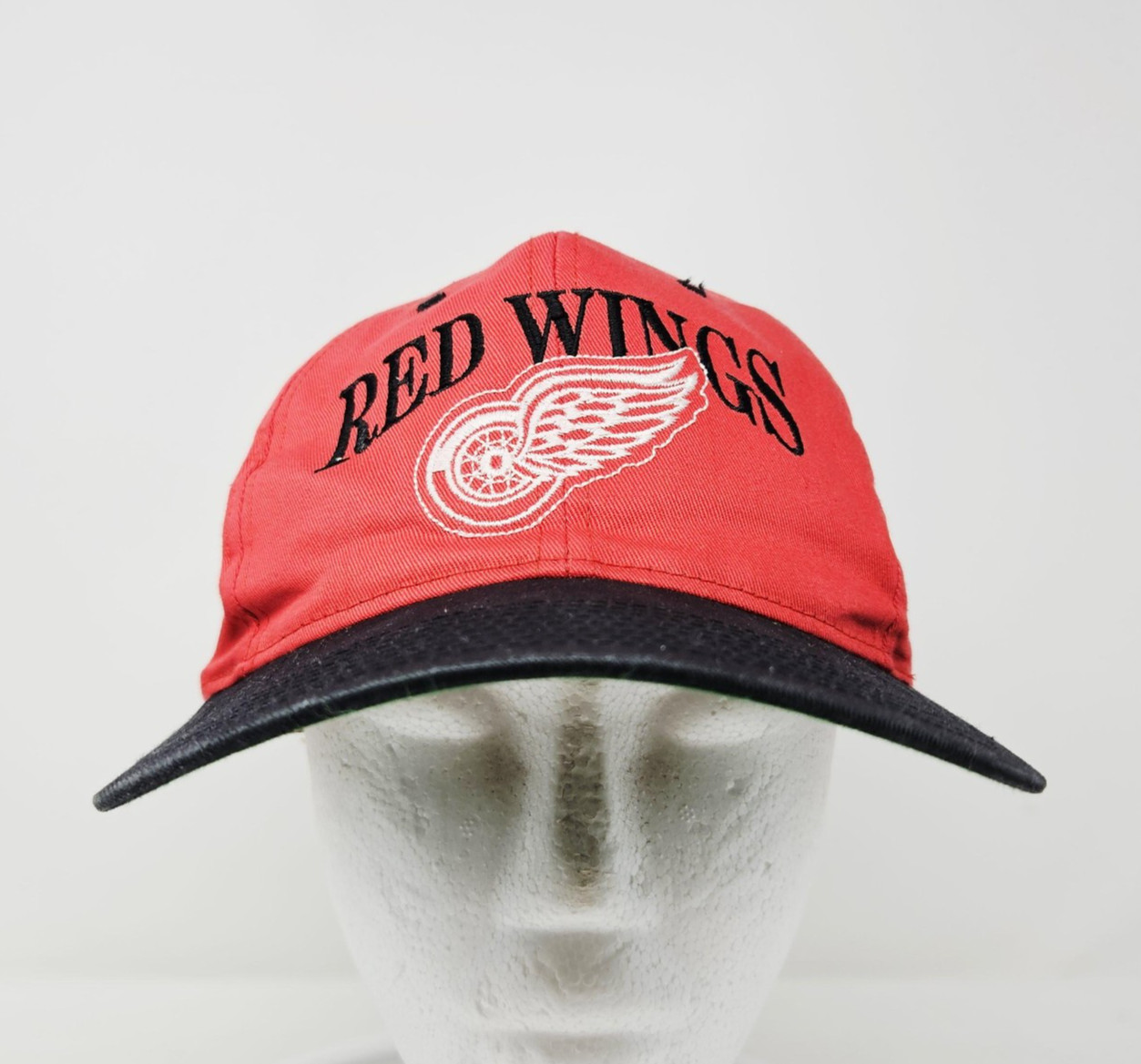 Vintage Detroit Red Wings Hat Cap Snap Back One Size Red NHL Hockey Twins 90s
