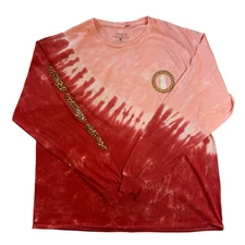 Simply Southern Women's XL Tie Dye Long Sleeve Shirt Sunflower