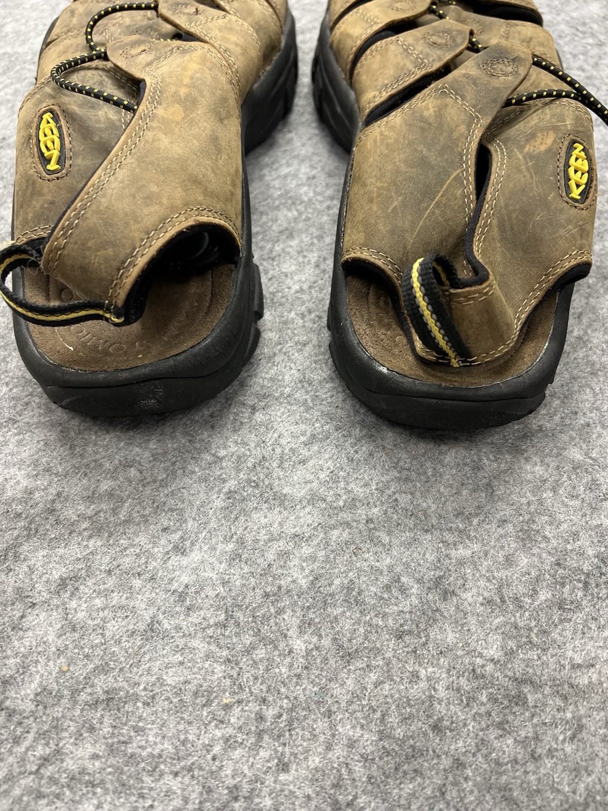 Sandali Keen uomo taglia 13 marroni pelle sport escursionismo 110220 BISN