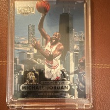 SkyBox 1997-98 Metal Universe Championship Preview Michael Jordan #23 Bulls