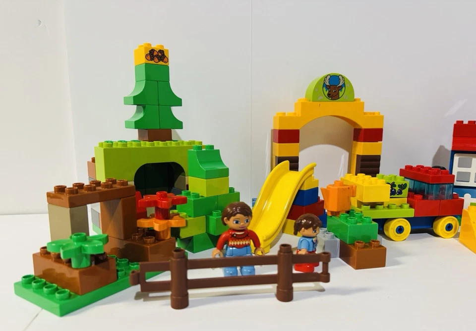 Huge Lego Duplo Mixed Sets Lot Forest Park Brick Box Parts & Pieces Figures - Image 2 of 4