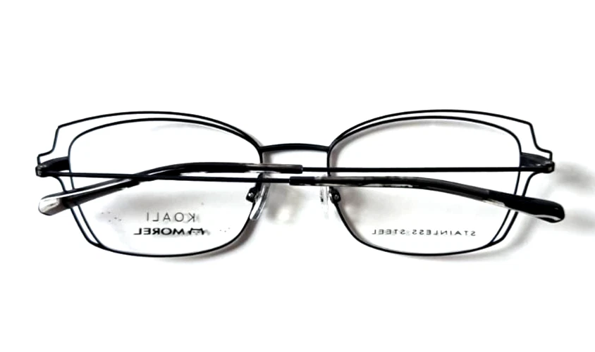 MARCOS DE GAFAS MOREL KOALI 20059K METAL NEGRO AUTÉNTICO BORDE COMPLETO 52-19-140 Foto 2 de 4
