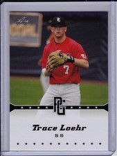 Trace Loehr 2013 Leaf Perfect Game Oakland A's Prospect Rookie Card 2014 Draft