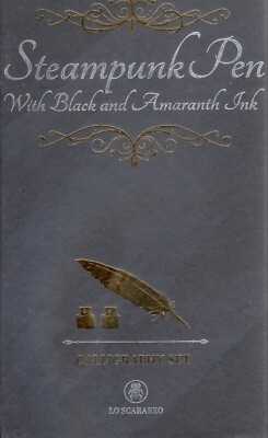Llewellyn Publications: Steampunk Calligraphic Pen Set with ink