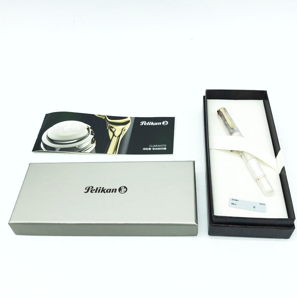 Pelikan Fountain Pen Classic M200 GoldenBeryl F StainlessSteel