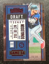 2020 Panini Contenders Draft Ticket Red Josh Donaldson #42 66/99