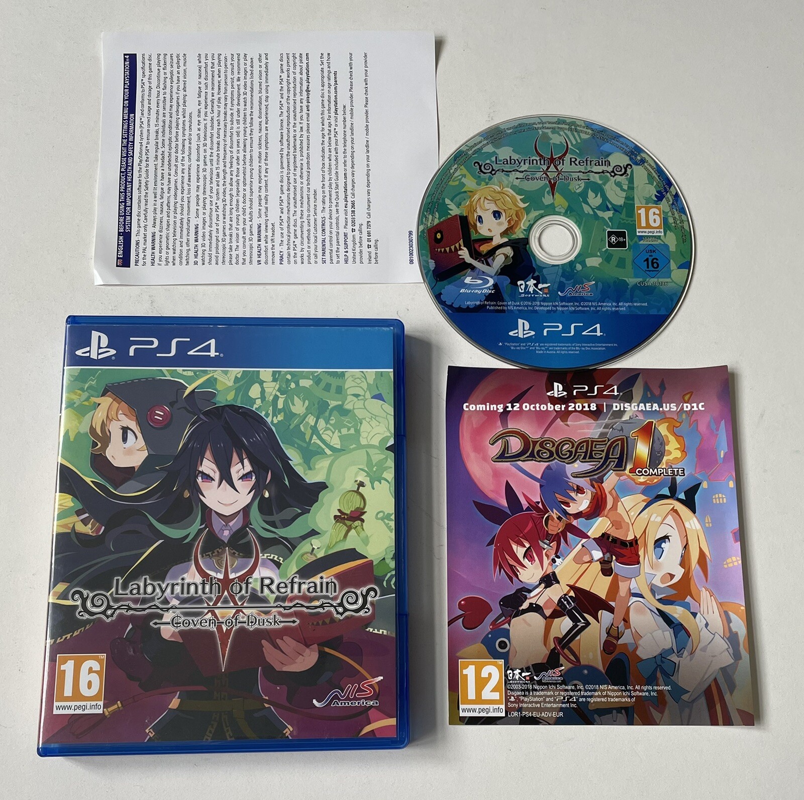 Labyrinth of Refrain Coven of Dusk Sony PlayStation 4 PS4 Boxed PAL