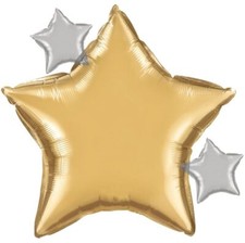 Starry Night 24-inch Star Shaped Foil Balloon...