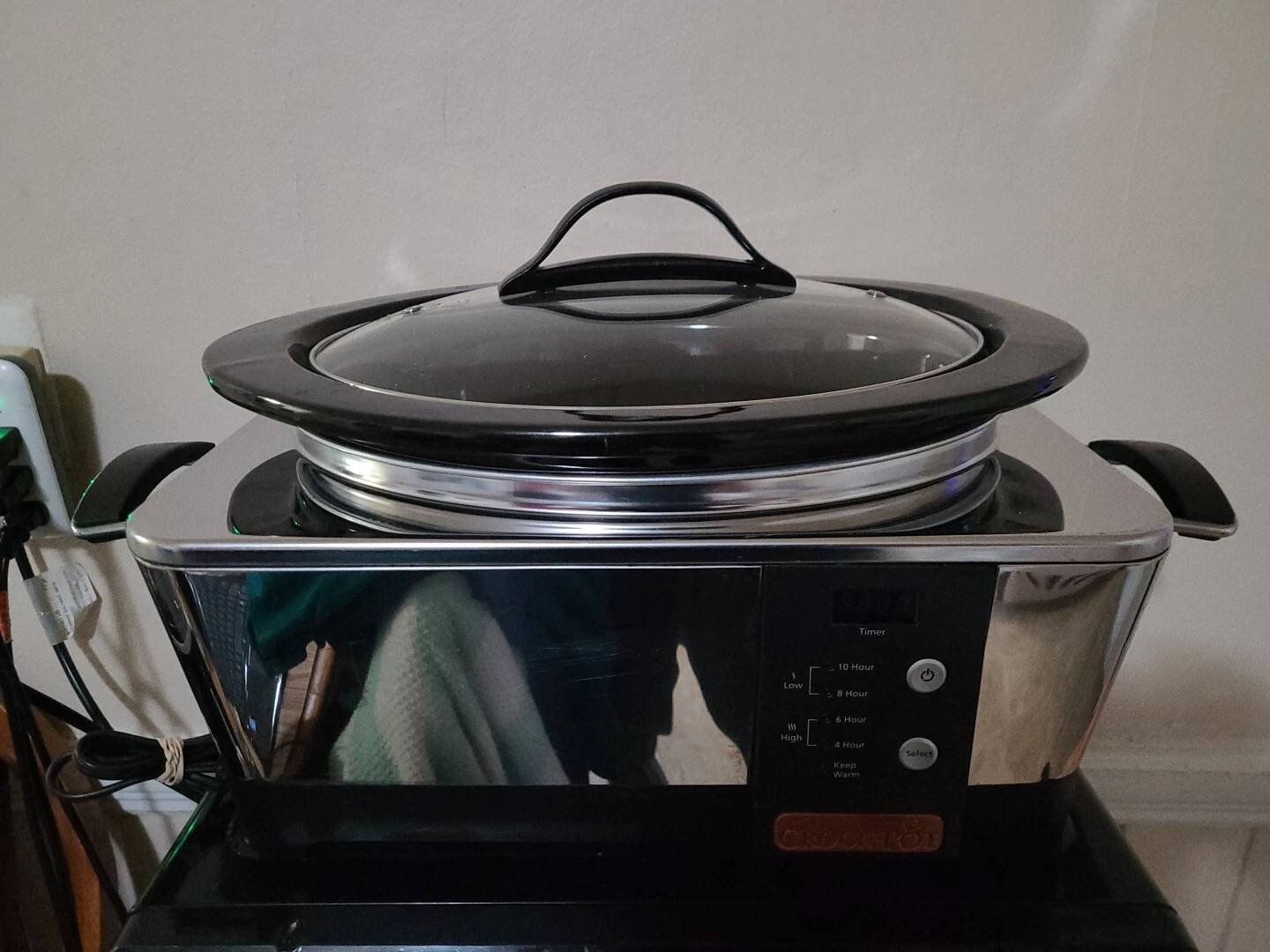 Crock-Pot Model SCCPTP600- 6 Quart Stainless Steel Programmable Oval Slow Cooker