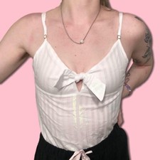 Victoria s Secret White Shimmer Cami