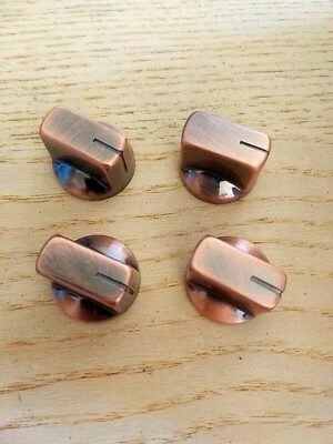 knob BRONZE bouton potard pour ampli pédale boss ou autres LOT DE 4