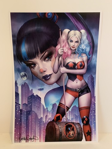 Nathan Szerdy SIGNED Harley Quinn Punchline Art Print Batman Joker