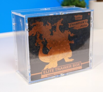 Pokemon Acryl Schutzbox Case für Top Elite Trainer Box Weg des Champs NEU