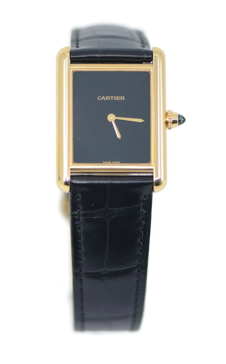 Cartier Tank Louis Onyx 18K Yellow Gold Watch WGTA0091