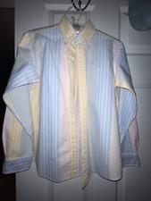 Brooks Brothers Fleece Youth Boys Medium Long Sleeve Button Down Shirt "NWOT"