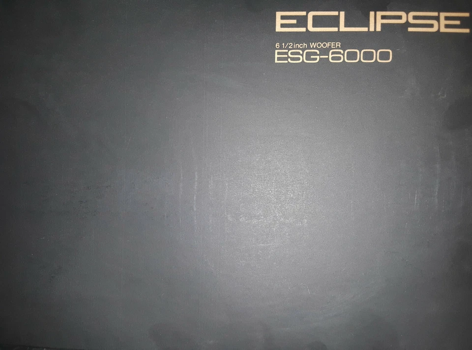 (2) Subwoofers Eclipse ESG-6000 | 6 1/2" 250w | Fujitsu Ten Limited (Novo em folha!) - Imagem 2 de 4