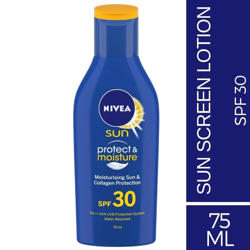 Nivea Sun Lotion, SPF 30, With Uva & Uvb Protection,Water Resistant Sunscreen 75 - Image 2 of 4