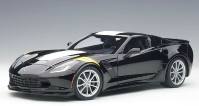 1/18 Chevrolet Corvette C7 Grand Sport Black 2017 Model Car by