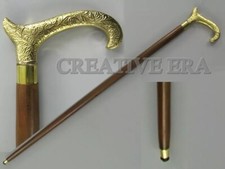 Elegant Ebony Cane - 37" Men's Derby Style Wooden Walking Stick fashionable Cane