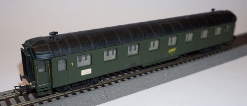 Voiture De Train Miniature France Trains - Voiture OCEM 1ère Classe PLM Ep II HO - Rare