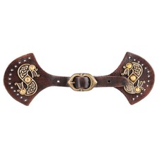 Verschluss für Schulterfell, braun  Wikinger Schulterfellverschluss Mittelalter