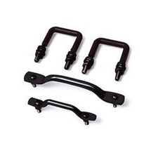 76-95 Jeep Cjyj Black Windshield Tie Down Kit 7611 11211.01 Rt26022
