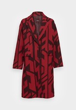 Desigual Kalima Oversized Straight Geometric Jacquard Coat Size Small £240