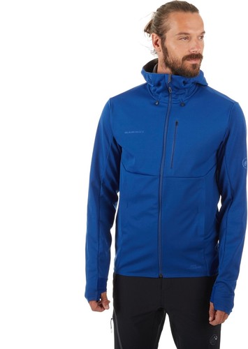 Mammut Men's Ultimate V So Hooded Jacket - XXL - Surf / Black